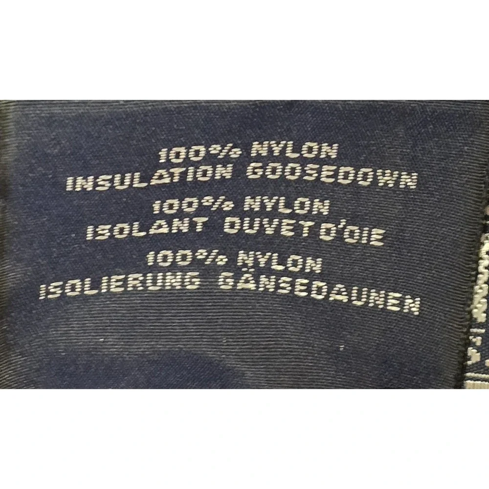 Lands‎ End Mens Size L 42-44 Blue Goosedown Full ZipPuffer Vest
